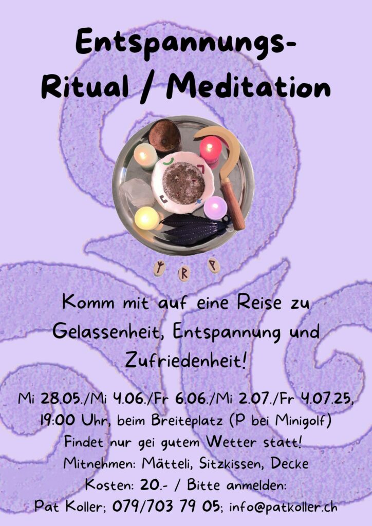 Flyer Entspannungs- Ritual / Meditation